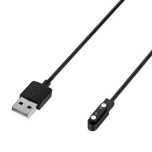 For Cosmo JrTrack 5 Kids Smart Watch Magnetic Charging Cable 60cm USB Watch Cord - Black - 1