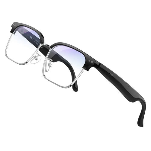 W100D AI BT Audio Smart Glasses Real-Time Translation  /  Voice Assistant  /  Music Playback - Anti Blue-Ray - 1