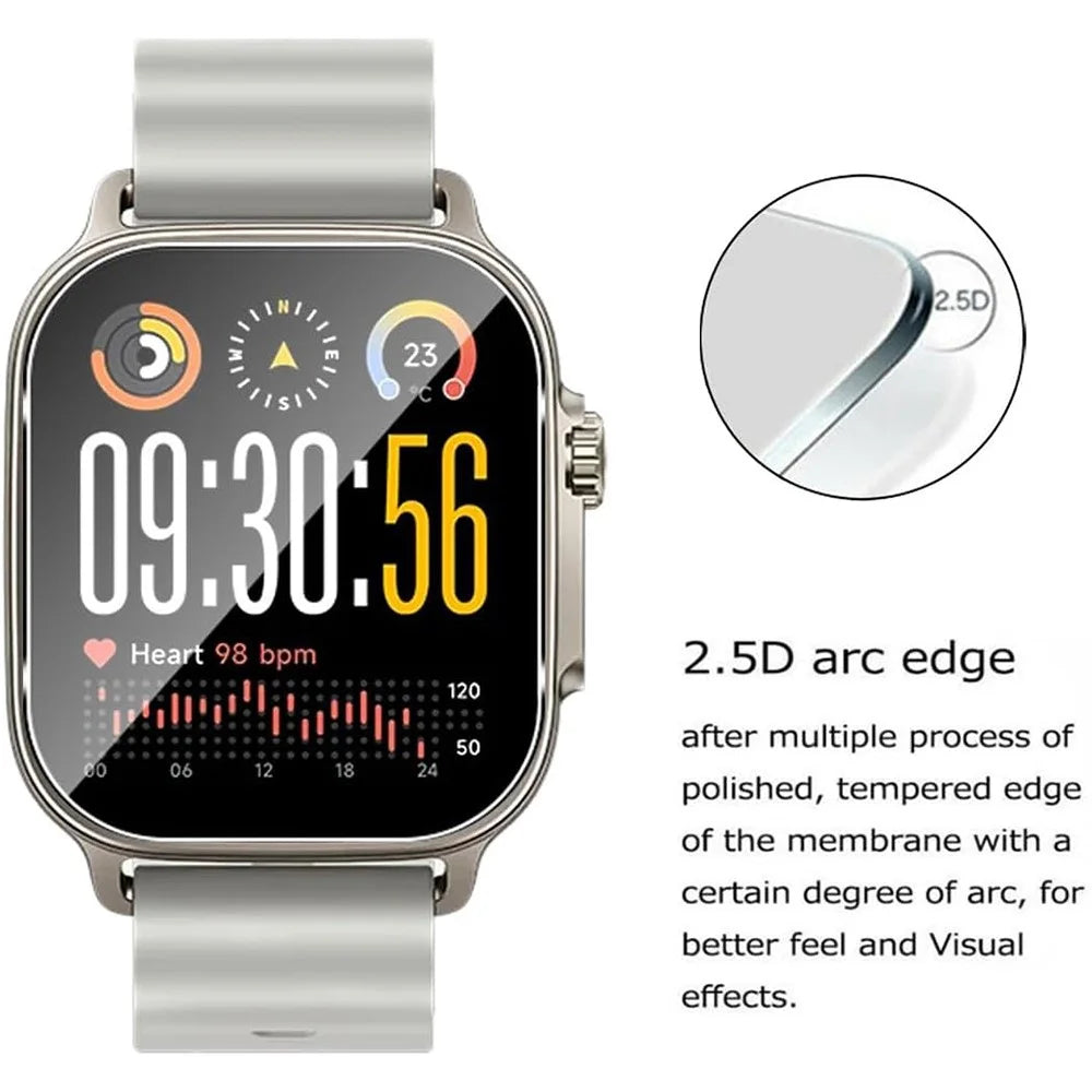 3Pcs For Realme Watch 5 Tempered Glass Screen Protector HD Clear Watch Screen Film - 2