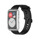 Electroplated TPU Cover All-around Protective Case for Huawei Watch Fit TIA-B09 - Transparent - 5