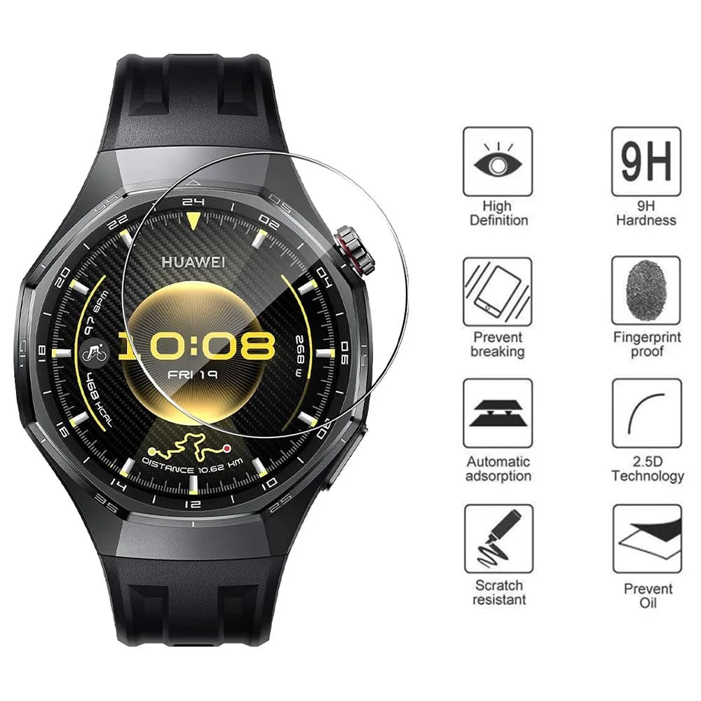 3Pcs For Huawei Watch GT 6 Pro 46mm Tempered Glass Screen Protector HD Clear Watch Screen Film - 2