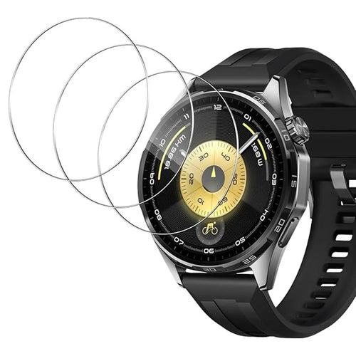 3Pcs For Huawei Huawei Watch GT 6 46mm Tempered Glass Screen Protector HD Clear Watch Screen Film - 1
