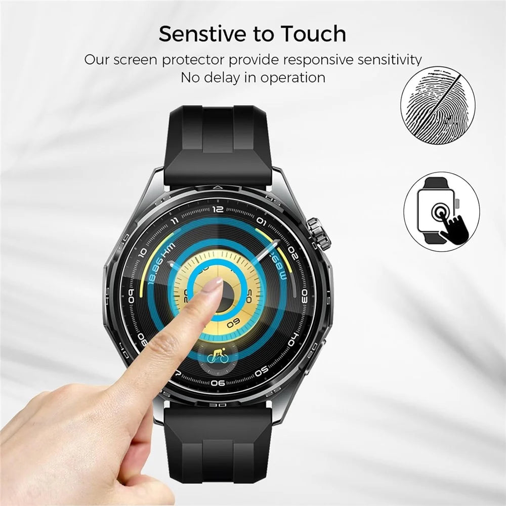 3Pcs For Huawei Huawei Watch GT 6 46mm Tempered Glass Screen Protector HD Clear Watch Screen Film - 5