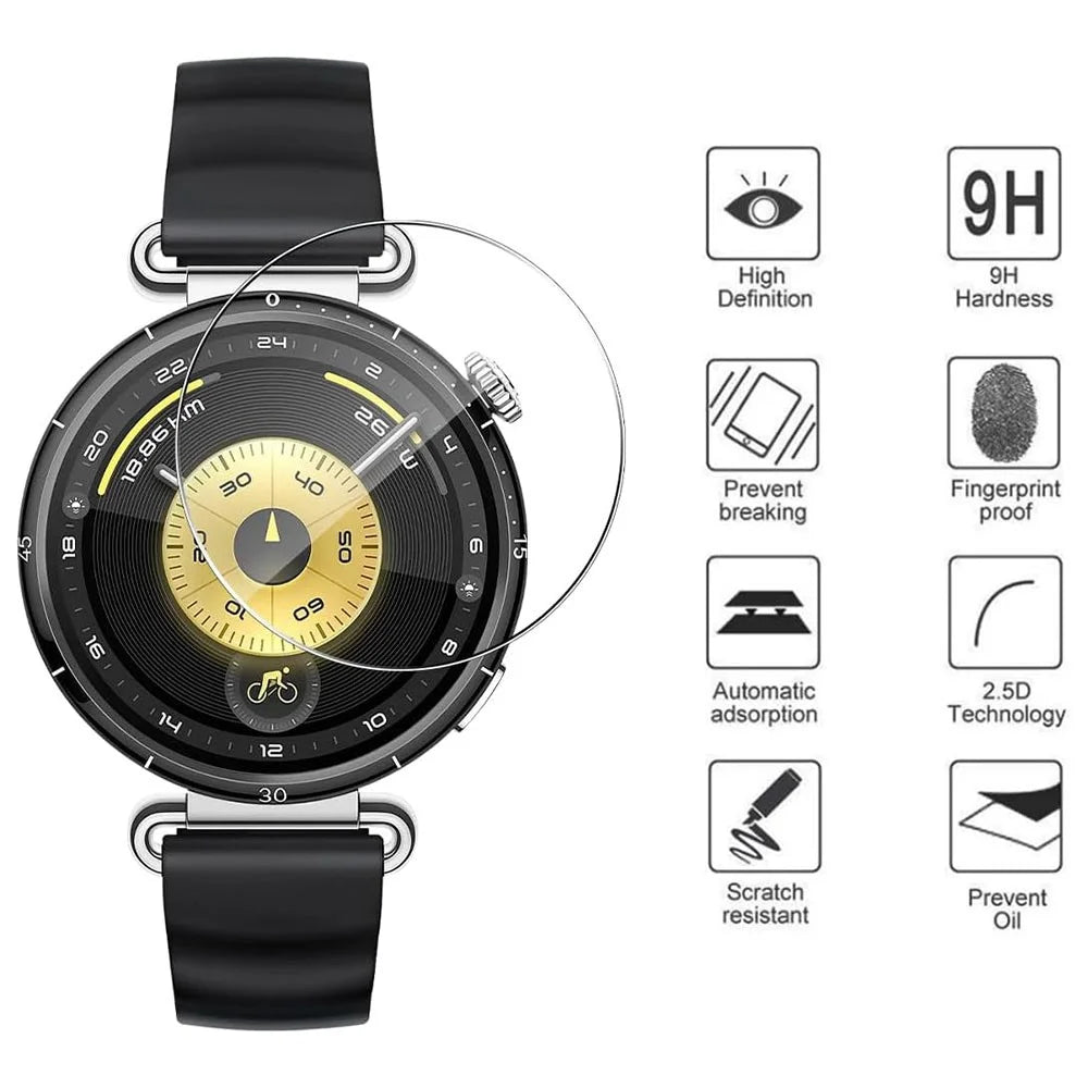 3Pcs For Huawei Watch GT 6 41mm Tempered Glass Screen Protector HD Clear Watch Screen Film - 2