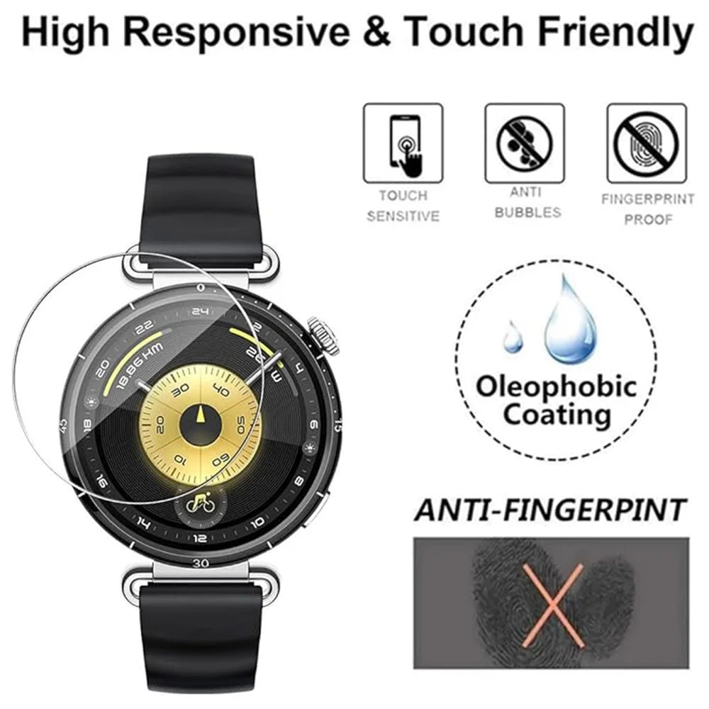 3Pcs For Huawei Watch GT 6 41mm Tempered Glass Screen Protector HD Clear Watch Screen Film - 3