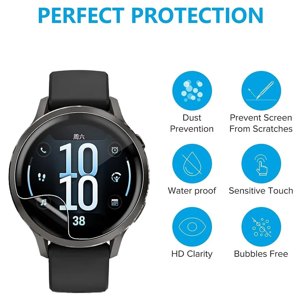 3Pcs For Garmin Venu 4 41mm TPU Watch Screen Protector Anti Scratch HD Clear Hydrogel Film - 2