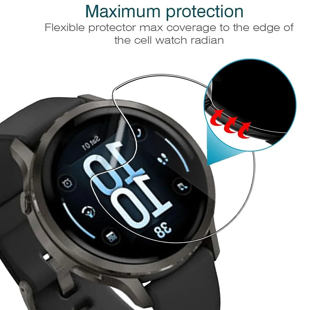 3Pcs For Garmin Venu 4 41mm TPU Watch Screen Protector Anti Scratch HD Clear Hydrogel Film - 4