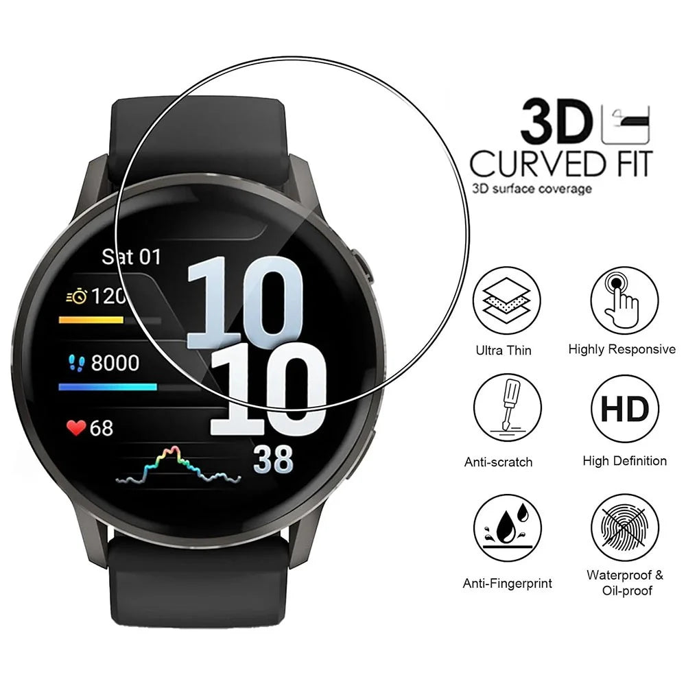 3Pcs For Garmin Venu 4 45mm TPU Watch Screen Protector Anti Scratch HD Clear Hydrogel Film - 3
