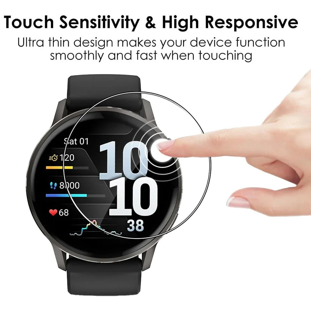 3Pcs For Garmin Venu 4 45mm TPU Watch Screen Protector Anti Scratch HD Clear Hydrogel Film - 5