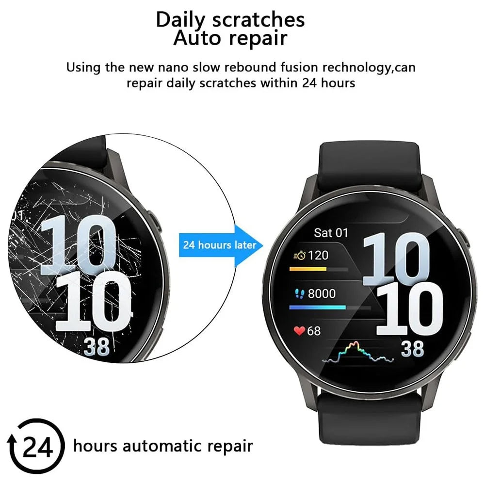 3Pcs For Garmin Venu 4 45mm TPU Watch Screen Protector Anti Scratch HD Clear Hydrogel Film - 6