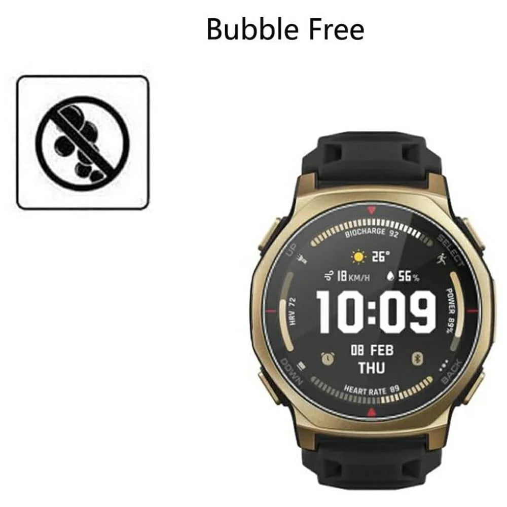 3Pcs For Huami Amazfit T-Rex 3 Pro 44mm Tempered Glass Screen Protector HD Clear Watch Screen Film - 3