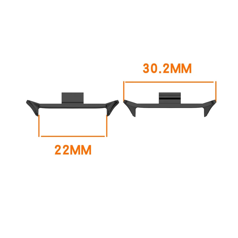 1 Pair Wristband Connector for vivo Watch GT 2 / iQOO Watch GT 2 Metal Adapter (Inner Length: 22mm) - Starlight - 3