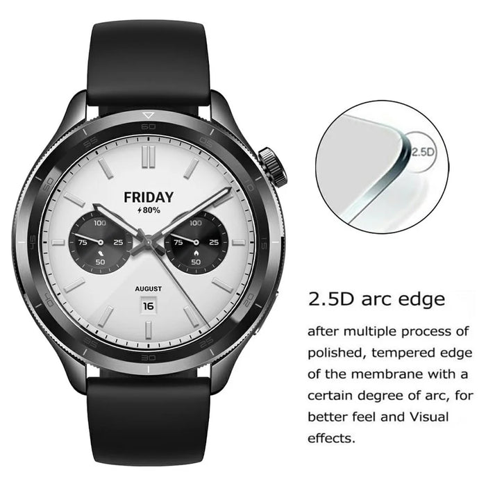 3Pcs For Xiaomi Watch S4 47mm Tempered Glass Screen Protector HD Clear Watch Screen Film - 4