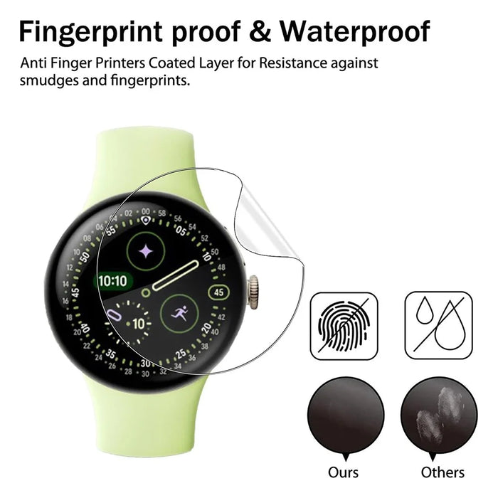 3Pcs For Google Pixel Watch 4 41mm TPU Watch Screen Protector Anti Scratch HD Clear Hydrogel Film - 3