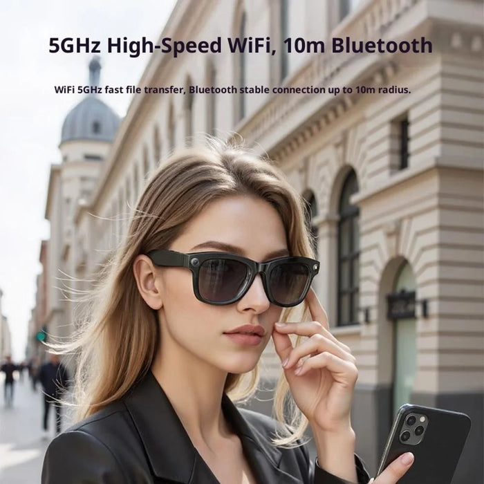 YESIDO IO42 IP67 Waterproof Smart AI Glasses with HD Camera Multi Language Support Dual Mic Noise Cancellation Ergonomic - 5