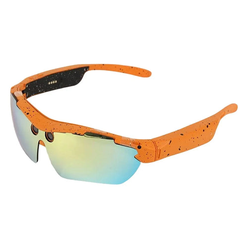 V30 AI Smart Cycling Glasses 8MP Dual Channel Stereo Music Glasses Voice Call Real-Time Translation - Orange - 1