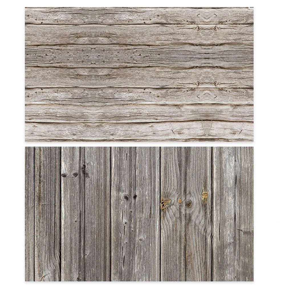 57x87cm Photography Backdrop 2 Sided Photo Studio Shooting Prop Background for Food Jewelry Small Products Etc - Light Coffee Wood Grain - 1