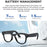 M01S Real Time Translation AI Smart Glasses Voice Call Music Playback Multi-function Eyeglasses - Black - 4