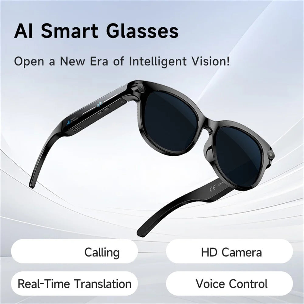 M89 Real Time Translation AI Smart Glasses 2MP HD Camera Bluetooth-compatible Calling Music Eyeglasses - 3