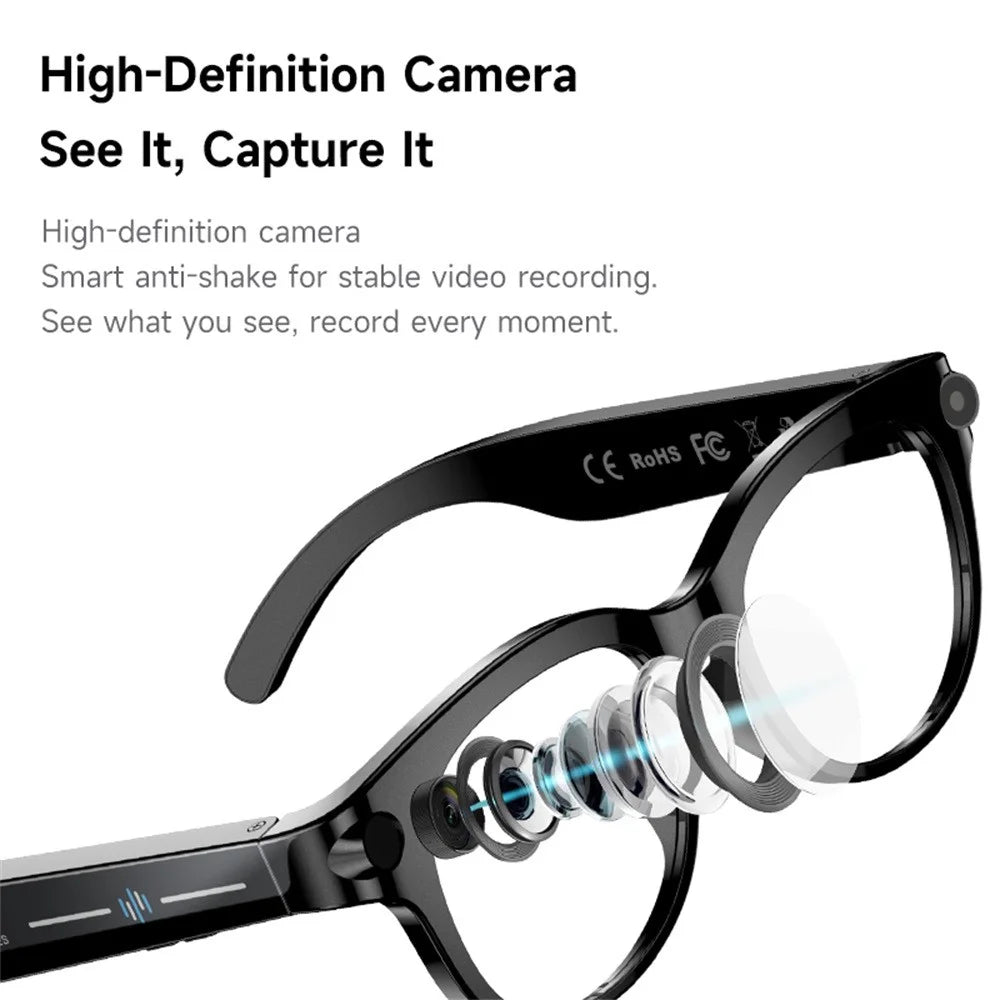 M89 Real Time Translation AI Smart Glasses 2MP HD Camera Bluetooth-compatible Calling Music Eyeglasses - 4