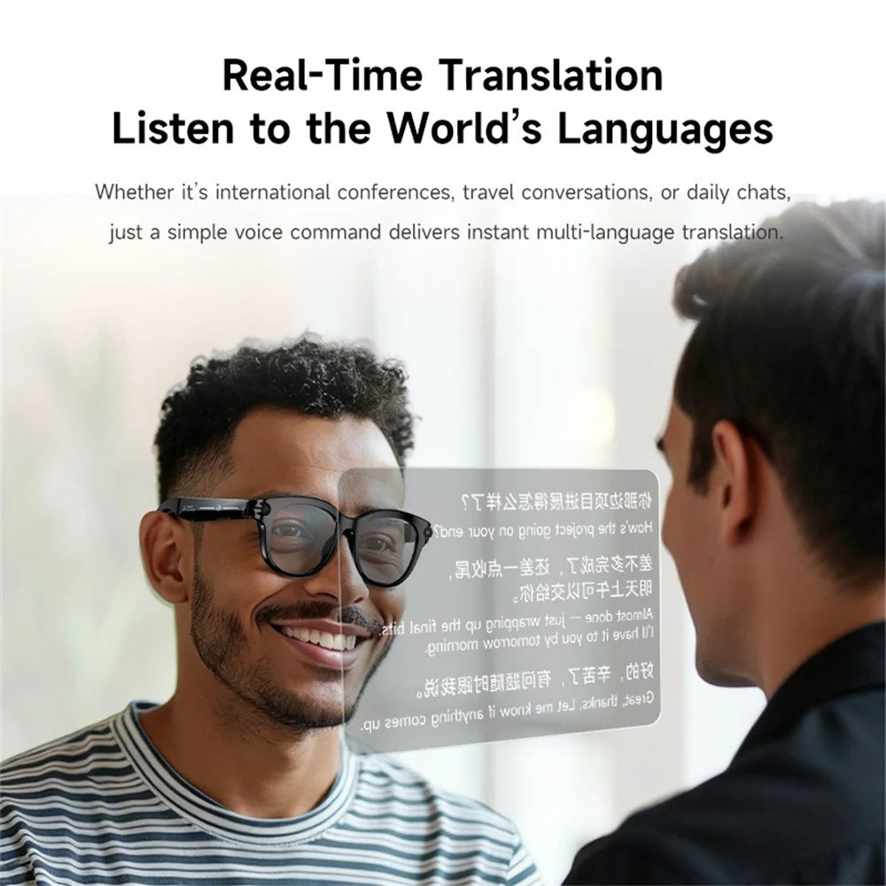 M89 Real Time Translation AI Smart Glasses 2MP HD Camera Bluetooth-compatible Calling Music Eyeglasses - 7