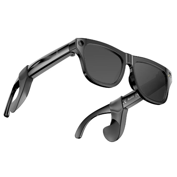 XK ONE MAC AI Smart Glasses 8MP HD Camera with Voice Assistant for Outdoor - Black - 1