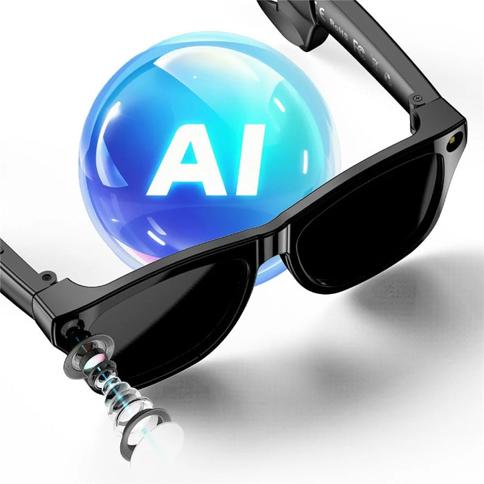 XK ONE MAC AI Smart Glasses 8MP HD Camera with Voice Assistant for Outdoor - Black - 6