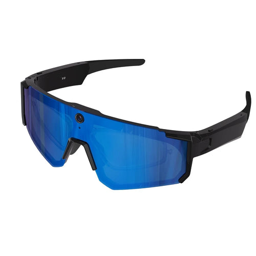 V06 AI Smart Glasses For Cycling / Flying 800W HD Camera BT 5.3 UV Protection Video Recording Translation - Black Blue - 1