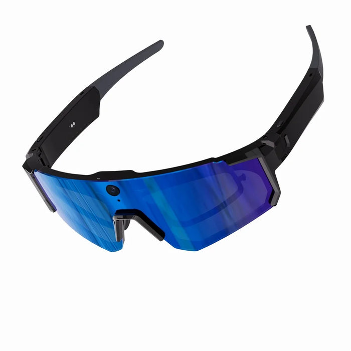 V06 AI Smart Glasses For Cycling / Flying 800W HD Camera BT 5.3 UV Protection Video Recording Translation - Black Blue - 6