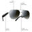 YESIDO IO44 Smart Audio Glasses Bluetooth-Compatible 5.4 Open-Ear Headphones / Polarized Sunglasses with Microphone for Travel / Business - Black - 6