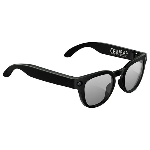 MT3 AI Smart Glasses Photography Translation Glasses with Dual Lens (Sunglasses Lens + Transparent Lens) - Black - 1
