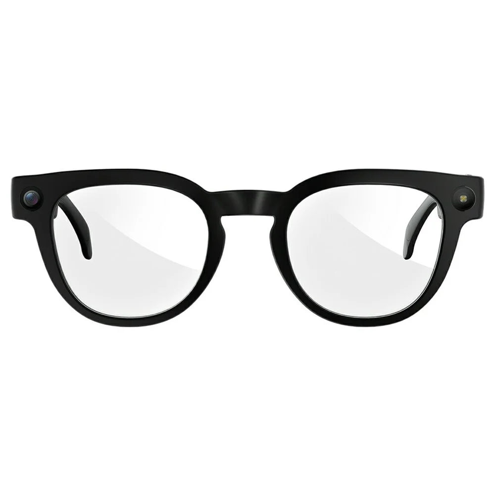MT3 AI Smart Glasses Photography Translation Glasses with Dual Lens (Sunglasses Lens + Transparent Lens) - Black - 3