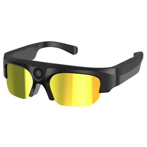 XV16 Smart Glasses 2K Recording HD Camera Bluetooth-Compatible Glasses for Outdoor Cycling (without Memory Card) - Gold - 1