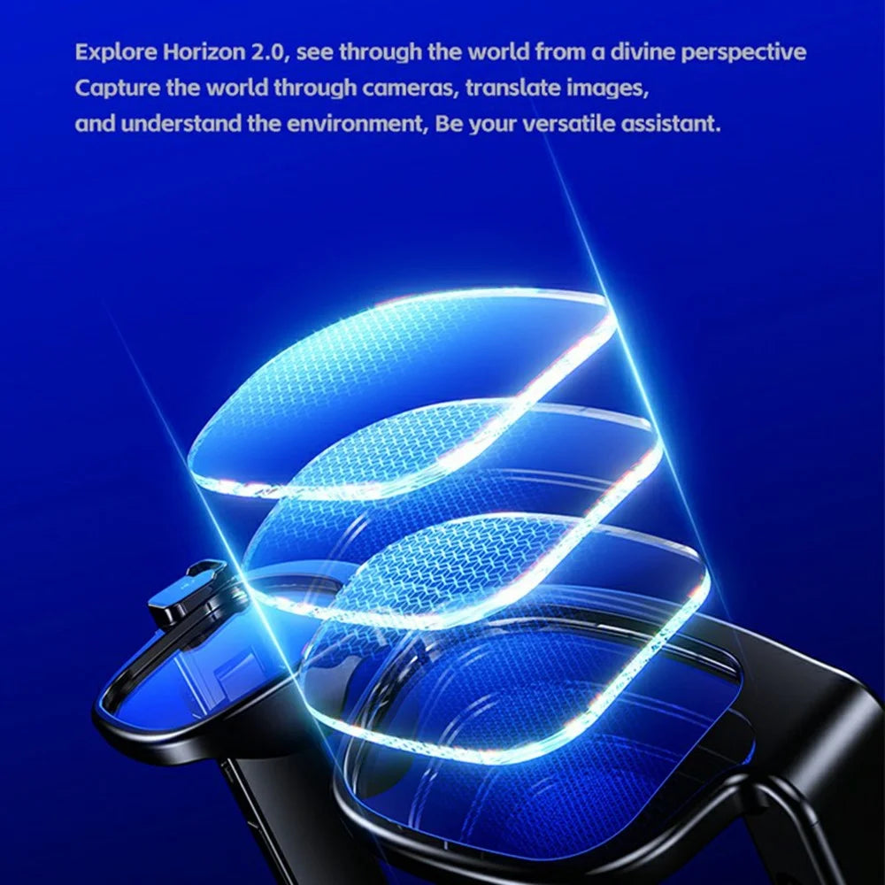 XV20 AI Translation Smart Camera Glasses 2MP Photo Video Recording No Memory Card - Black - 5