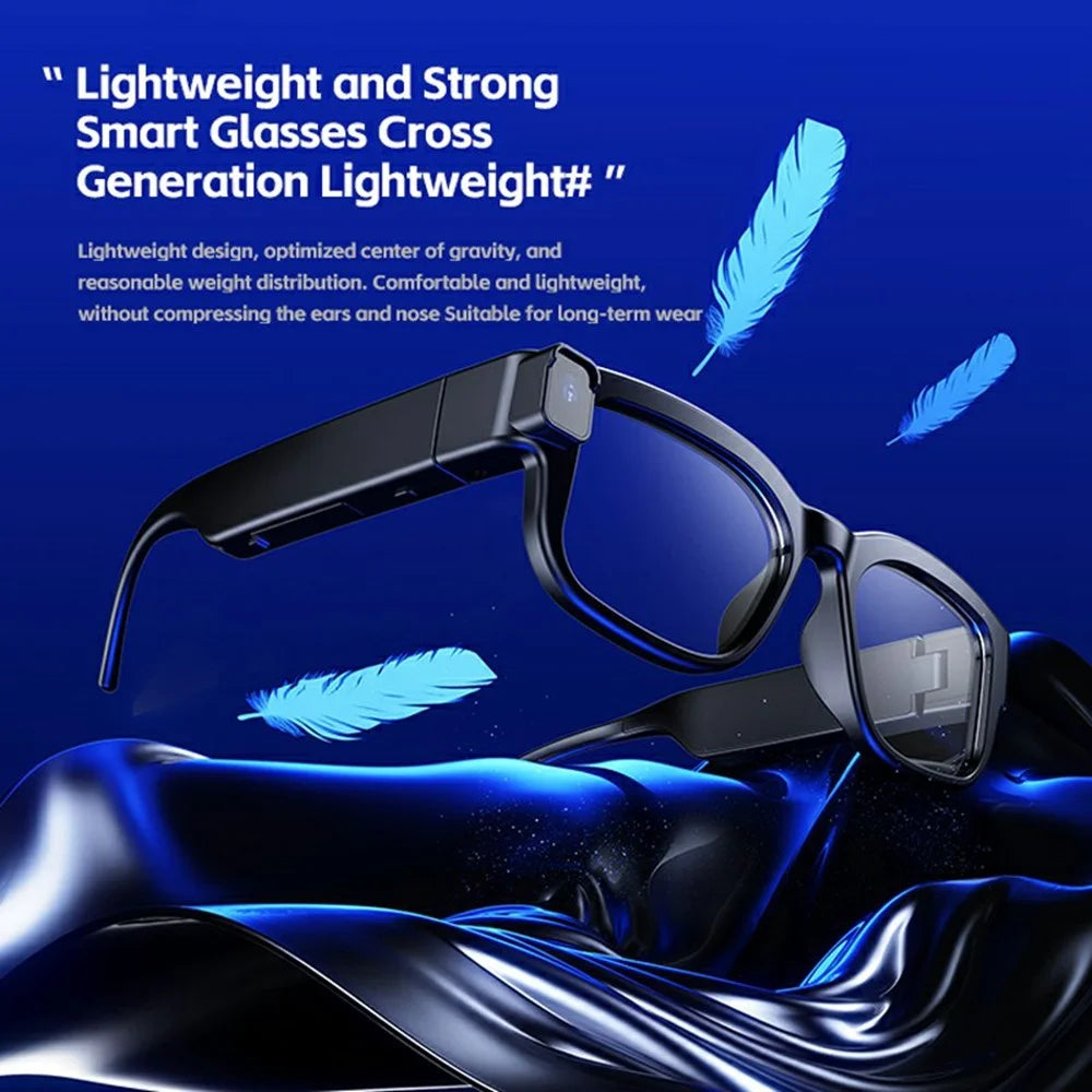 XV20 AI Translation Smart Camera Glasses 2MP Photo Video Recording No Memory Card - Black - 7