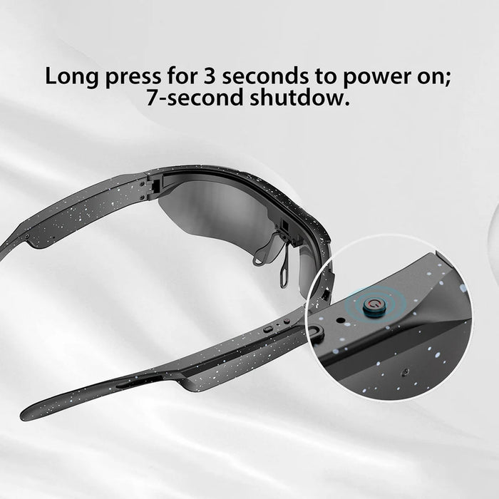 G6 AI Smart Glasses Voice Assistant Real Time Translation Video Recording Bluetooth-compatible Outdoor Eyewear - Orange - 5