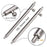 24mm 1 Pair Stainless Steel Watch Spring Bars + 1 Pair Quick Release Straight Pin Set Watch Band Connector - Silver - 4