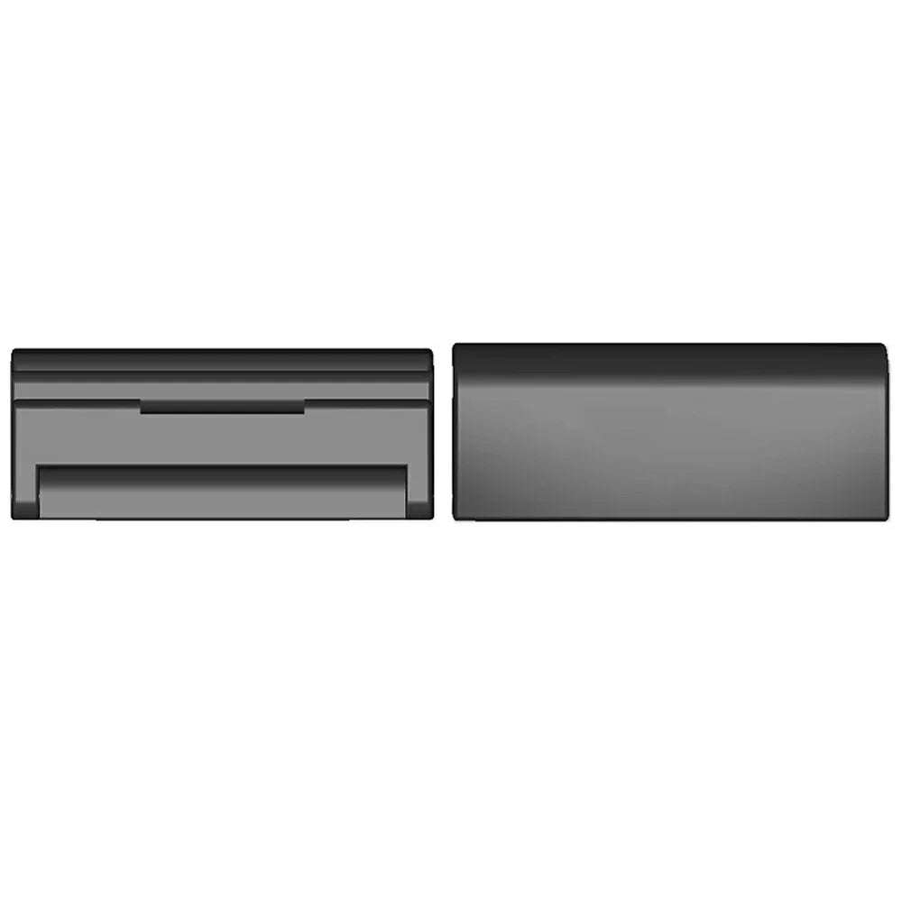 1 Pair 26mm Watch Band Connector for Huami Amazfit T-Rex Ultra 2 / Garmin Fenix 8 Pro AMOLED 51mm / Fenix 7X Plastic Adapter - Black - 1