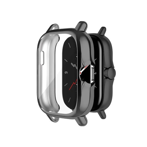 A1968 Electroplating TPU Smart Watch Protective Case Cover Frame for Huami Amazfit GTS 2e / GTS 2 - Electroplating Grey - 1