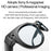W611pro AI Real Time Translation Bluetooth-compatible Smart Glasses 4K Video Recording Wearable Camera - White+Red Lens - 5