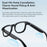 X01 Smart Glasses Camera AI Translation Video Recording Bluetooth-Compatible 5.3 Audio Voice Assistant Wearable Device - Black Frame / Photochromic Lenses / Brown Charging Case - 7