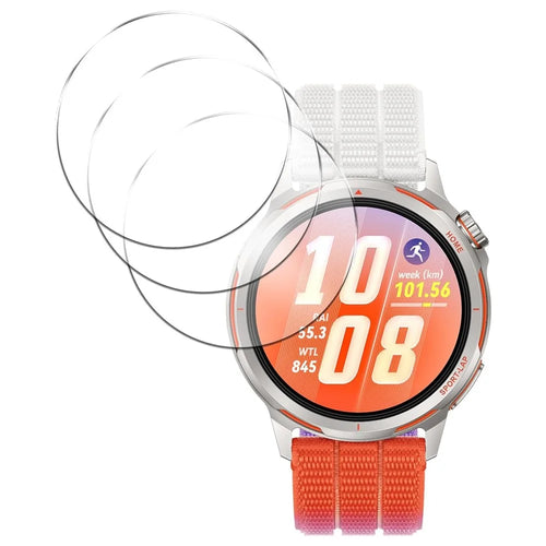 3Pcs For Huawei Watch GT Runner 2 Tempered Glass Screen Protector HD Clear Watch Screen Film - Transparent - 1