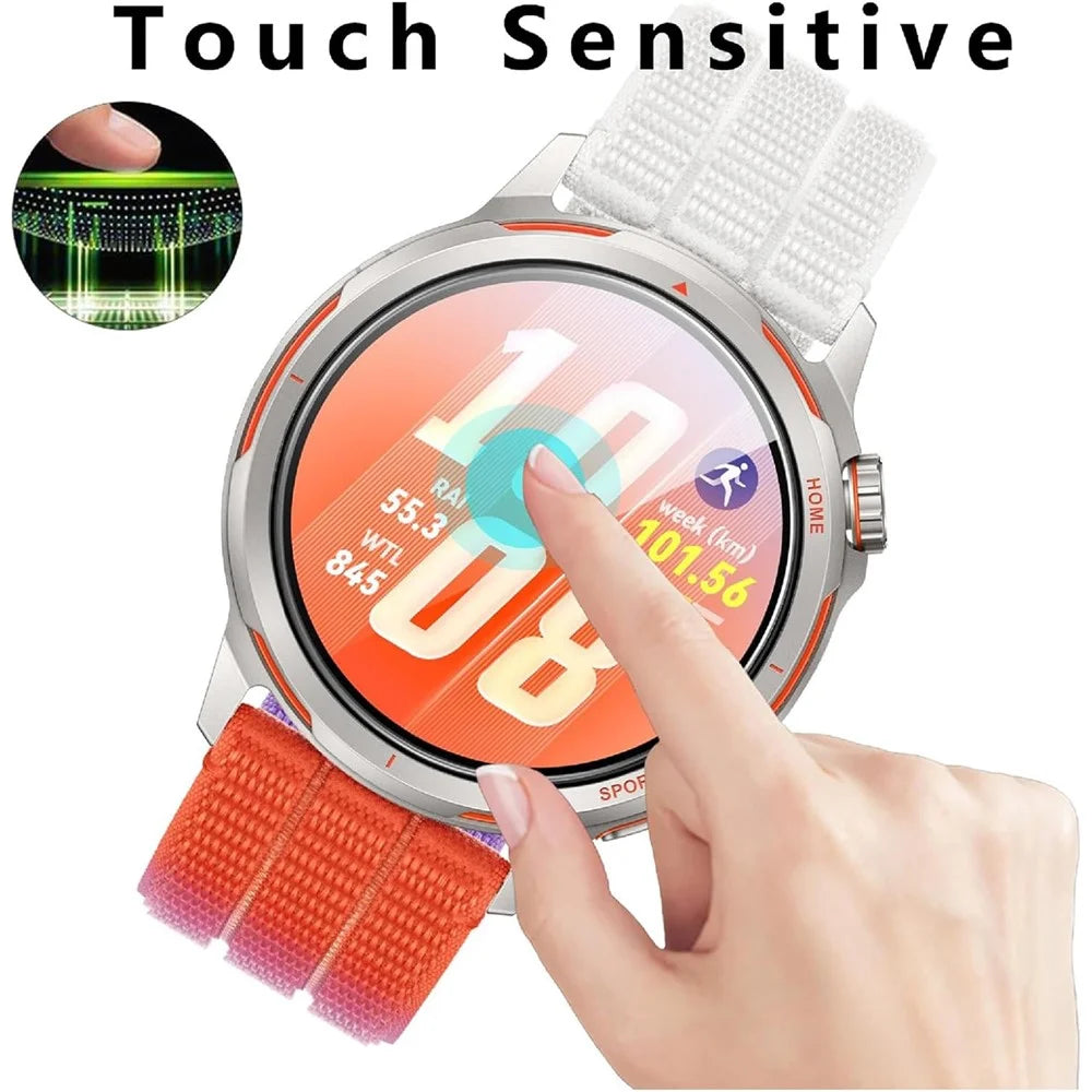 3Pcs For Huawei Watch GT Runner 2 Tempered Glass Screen Protector HD Clear Watch Screen Film - Transparent - 4