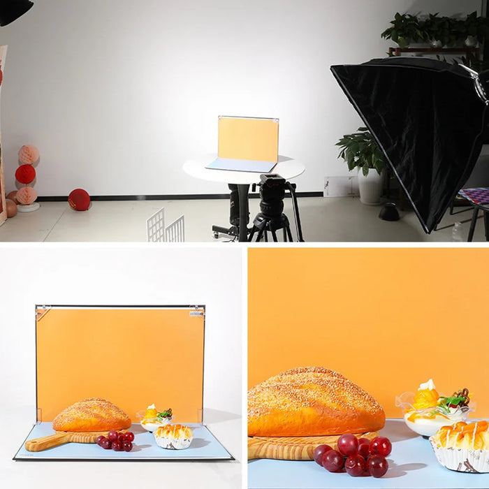 42 x 29cm Photography Cardboard with 9Pcs Background Papers Photo Studio Props Shooting Backdrop Board Set - 2