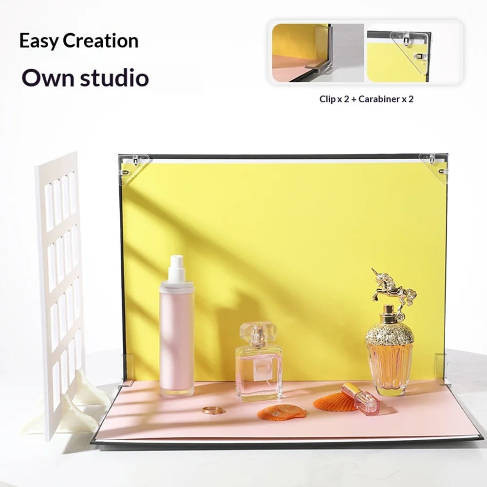 42 x 29cm Photo Backdrop Board with 12Pcs Double-sided Background Papers Professional Photography Kit - 2