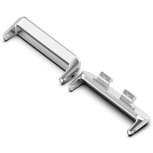 2Pcs 18mm Watch Band Connector for Huawei Band 11 / 11 Pro / 11 NFC Quick Release Metal Adapter - Silver - 1