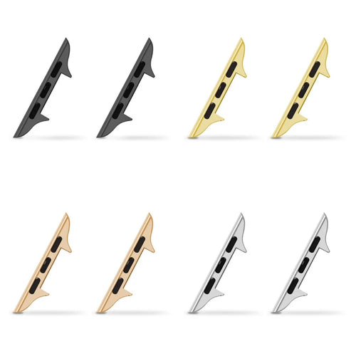 4 Pairs 14mm Metal Strap Connectors for Apple Watch Ultra 3 2 1 49mm / Series 11 10 46mm / 9 8 7 45mm / SE3 SE2 SE 6 5 4 44mm / 3 2 1 42mm Stainless Steel Adapters - Mixture - 1