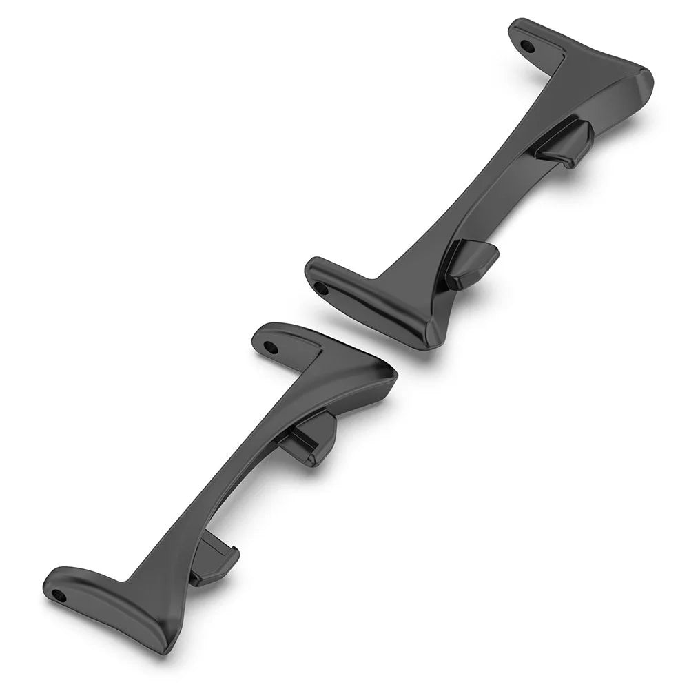 1 Pair 20mm Metal Adapter for Honor Watch GS 5 Quick Release Watch Band Connector - Black - 1