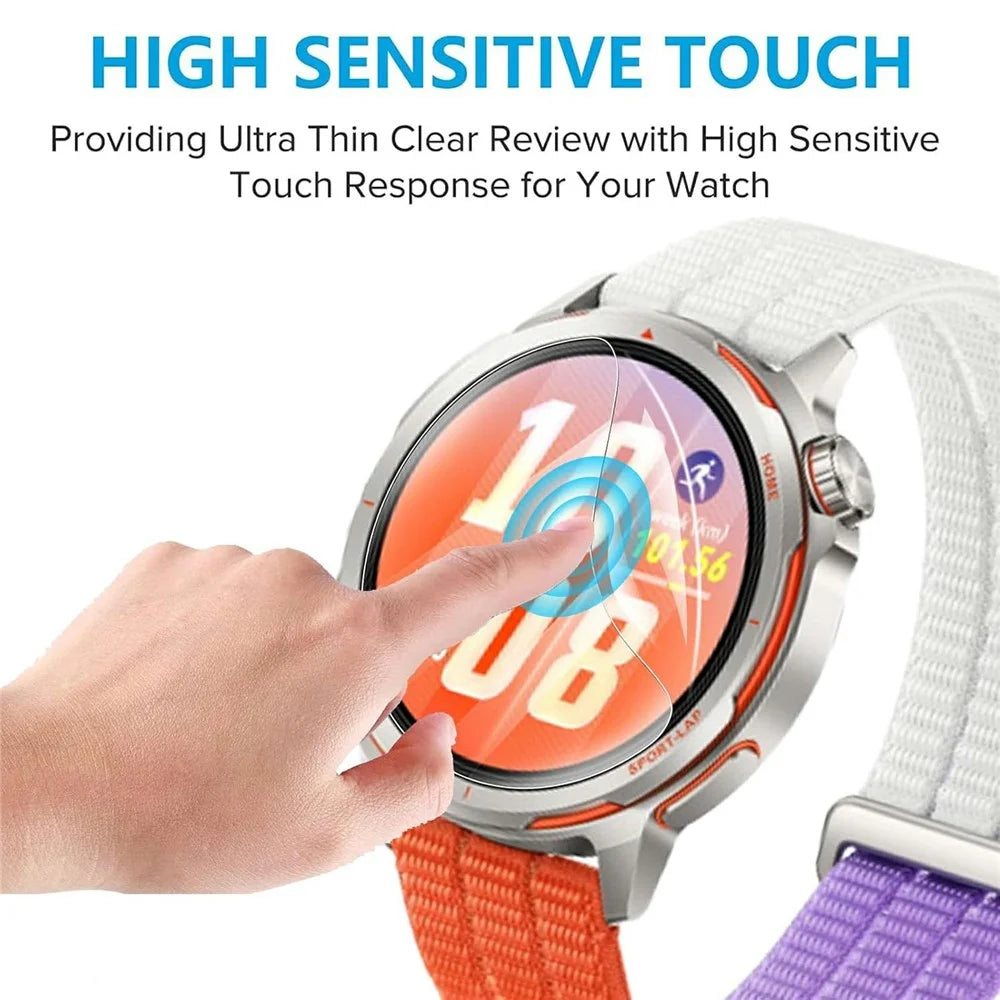 3Pcs For Huawei Watch GT Runner 2 TPU Watch Screen Protector Anti Scratch HD Clear Hydrogel Film - Transparent - 5