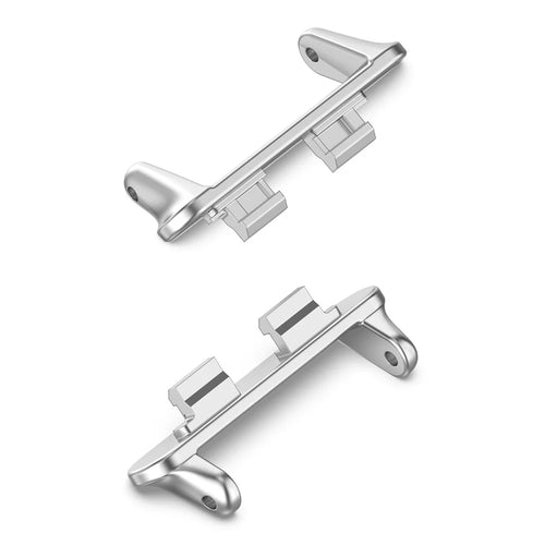 1 Pair 12mm Connectors for Huawei Band 11 / 11 Pro / 11 NFC / 11 Pro NFC Metal Zinc Alloy Watch Band Adapters - Silver - 1